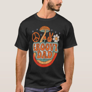 Mens Groovy Dad 70s Aesthetic Nostalgia 1970's Ret T-Shirt