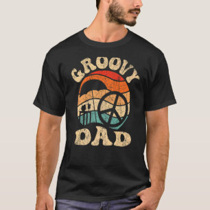 Mens Groovy Dad 70s Aesthetic Nostalgia 1970's Ret T-Shirt