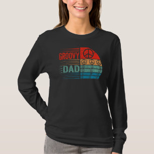 Mens Groovy Dad 70s Aesthetic Nostalgia 1970's Ret T-Shirt
