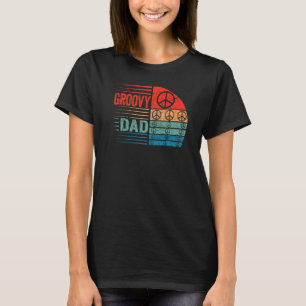 Mens Groovy Dad 70s Aesthetic Nostalgia 1970's Ret T-Shirt