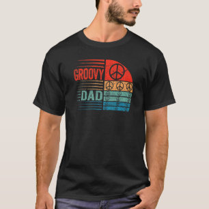 Mens Groovy Dad 70s Aesthetic Nostalgia 1970's Ret T-Shirt