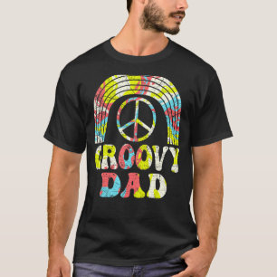 Mens Groovy Dad 70s Aesthetic Nostalgia 1970's Ret T-Shirt