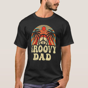 Mens Groovy Dad 70s Aesthetic Nostalgia 1970's Ret T-Shirt