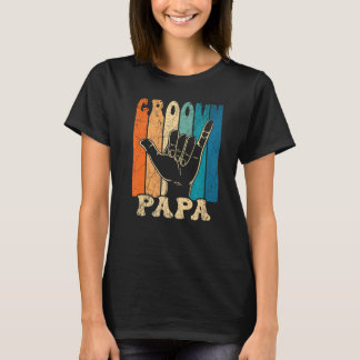 Mens Groovy Papa 70s Aesthetic Nostalgia 1970's Re T-Shirt