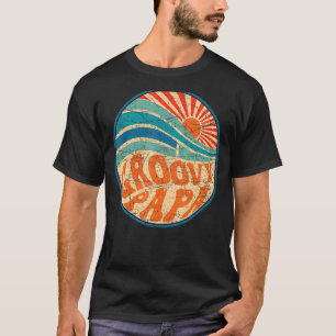 Mens Groovy Papa 70s Aesthetic Nostalgia 1970's Re T-Shirt