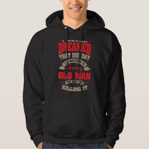 Mens Grumpy Old Man Grandpa Grandfather Father's D Hoodie