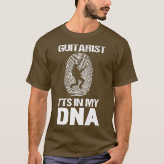 Mens Guitar Is In My DNA Funny Guitar Player Men87 T-Shirt