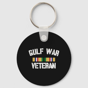 Mens Gulf War Veteran Pride Persian Gulf Service Keychain