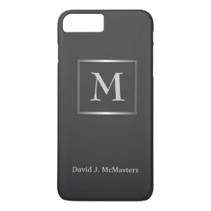 Men's Gunmetal Grey Monogram Executive Case
