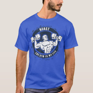 Mens Gym Beast Workout Motivation Cool s T-Shirt