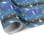 Men's Gymnastics Christmas Tree Snowflake Wrapping Paper<br><div class="desc">Men's gymnastics Christmas art has an elegant Xmas tree,  snowflakes,  holly leaves,  and male gymnast silhouettes for rings,  floor,  and high bar to celebrate the holiday season. > Gymnastics pattern for male gymnast all-around event competitor,  men's gymnastics coach or trainer.  > Personalize it! Add custom name,  photo,  or text.</div>