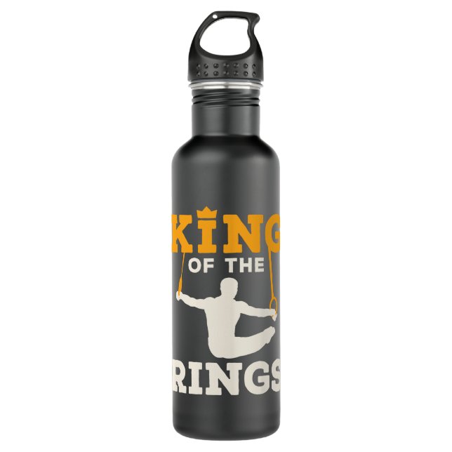 Mens Gymnastics King of the Rings 710 Ml Water Bottle (Front)