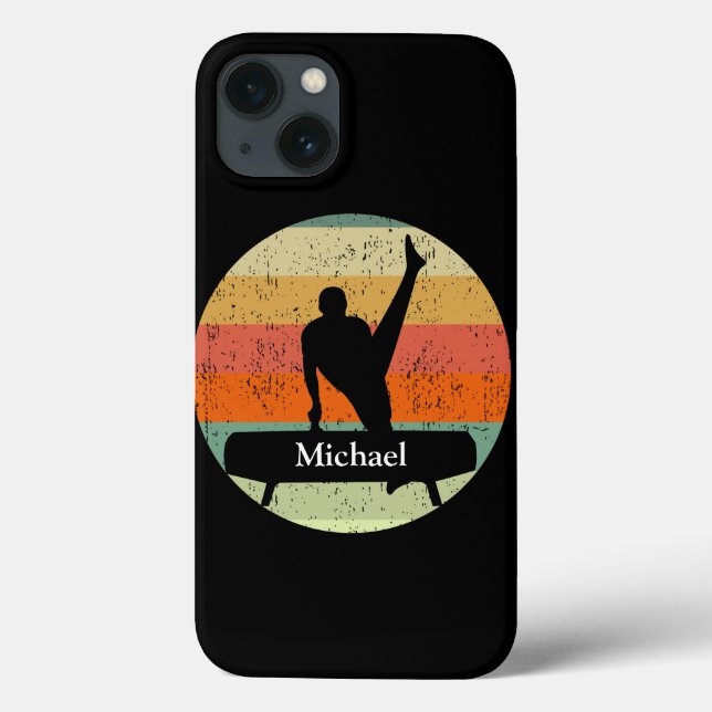 Mens Gymnastics Male Gymnast at Sunset Custom Case-Mate iPhone Case (Back)