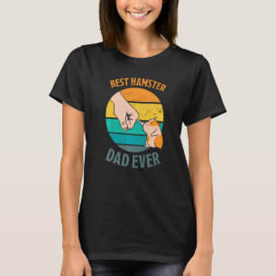 Mens Hamster Saying Best Hamster Dad Ever Vintage  T-Shirt