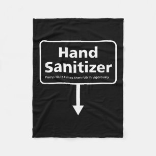 Mens Hand Sanitizer - Funny Adult Humour Christmas Fleece Blanket