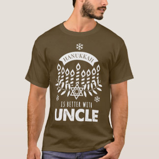Mens Hanukkah Is Better with Uncle Matching Family T-Shirt