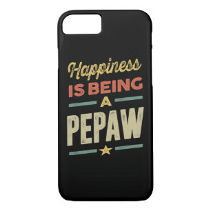 Mens Happiness is Being a Pepaw - Father Grandpa Case-Mate iPhone Case
