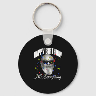 Mens happy birthday mr everything performance keychain