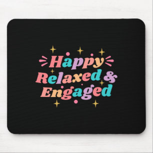 Mens Happy Relaxed Engaged Future Husbande Future Mouse Pad
