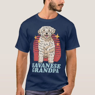 Mens Havanese Grandpa  Dog Owner Havanese T-Shirt