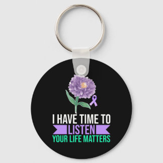 Mens Have Time To Listen Life Matters Performance Keychain