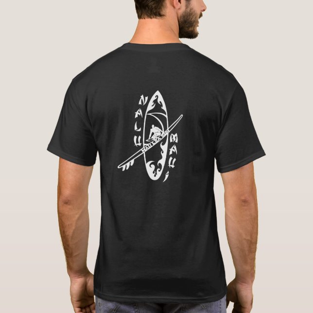 Men's Hawaiian Surf Guy T Shirts "maui surf" (Back)