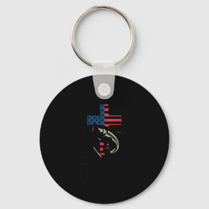 Men's he called to fish christian fisherman keychain