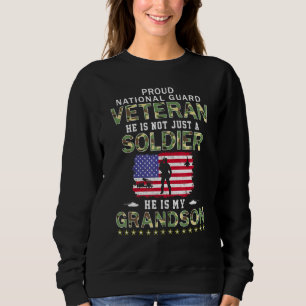 Mens He Is A Solider Is My Grandson-Proud National Sweatshirt
