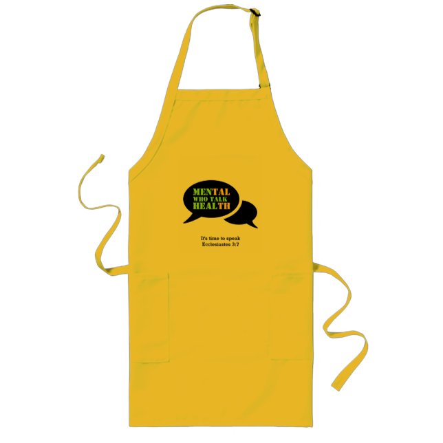 Men's Health MEN WHO TALK HEAL Customized Long Apron (Front)