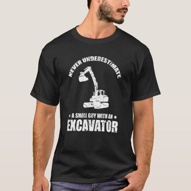 Mens Heavy Machinery Operator for Excavator Operat T-Shirt (Front)