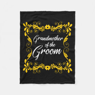 Mens Hen Party Grandmother Of The Groom Team Crew Fleece Blanket