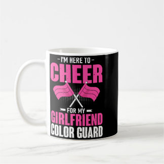 Mens Here To Cheer For Girlfriend Marching Band Coffee Mug