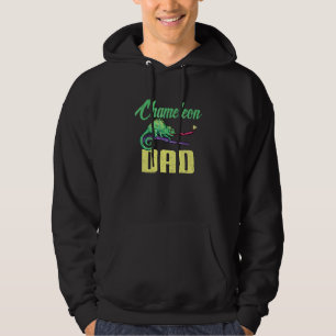Mens Herpetologist Lizard Reptile Chameleon Dad Hoodie