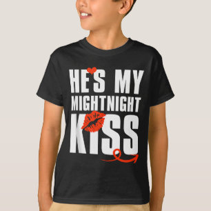 Mens He's My Midnight Kiss Happy New Year Matching T-Shirt