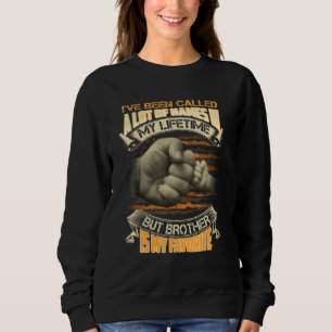 Mens Hes Not Just A Veteran He Is My Brother Ameri Sweatshirt