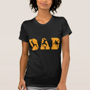 Mens Hiking Dad Mountaineering Mountain Climbing H T-Shirt