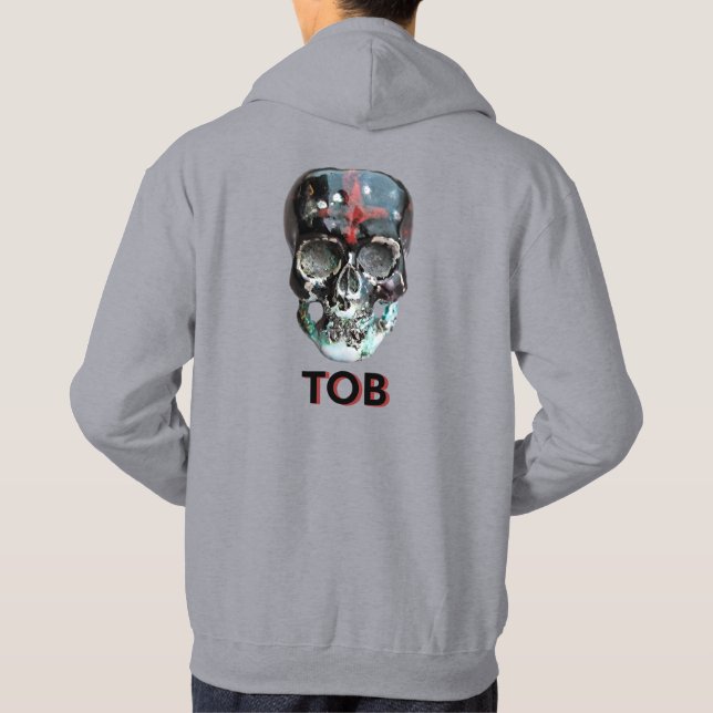 Men's Hoddie with Skull Designed by TOB Hoodie (Back)