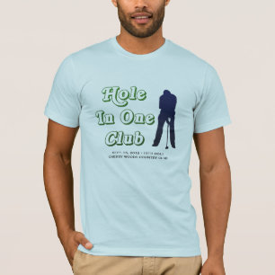 Mens Hole In One Bragging Rights Customized Golf T-Shirt