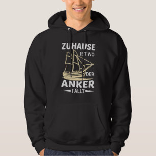 Mens Home Is Where The Anchor Falls Captain Crusad Hoodie