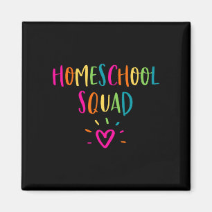 Mens homeschool squad cute mom teacher parent magnet