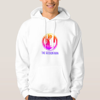 Men's hoodie with TheSession Man design (colour)