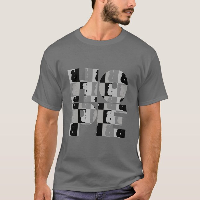 Men's HOPE Black Basic Dark Tee (Front)
