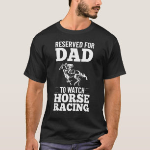 Mens Horse Riding Outfit Father Quote Horse Track T-Shirt