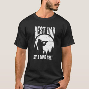 Mens Hunter Papa  Hunting Dad Best Dad By A Long S T-Shirt