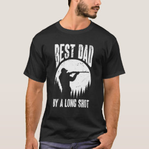 Mens Hunter Papa   Hunting Dad Best Dad By A Long  T-Shirt