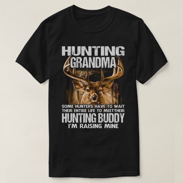 Mens Hunting grandma Father Son Matching Shirt (Design Front)