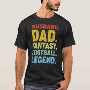Mens Husband Dad Fantasy Football Legend Father's T-Shirt
