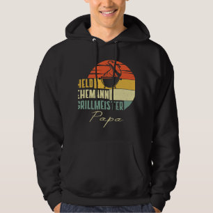 Mens Husband Papa Grillmeister Held Dad Men Father Hoodie