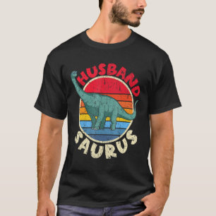 Mens Husband Saurus I Brachiosaurus Diplodocus I F T-Shirt