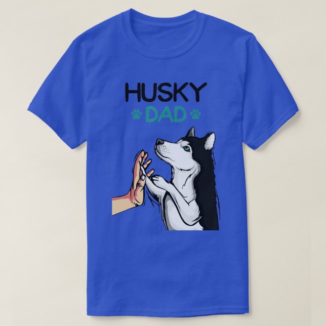 Mens Husky Dad Dog Lover Men  T-Shirt (Design Front)